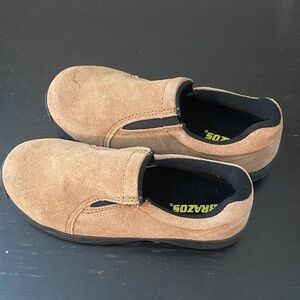 Comfortable Brazos Women's Steel Toe Tan Slip-On Loafers